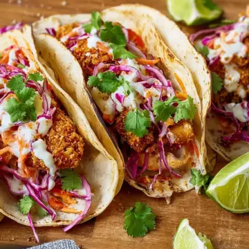Crunchy Fried Fish Tacos Recipe