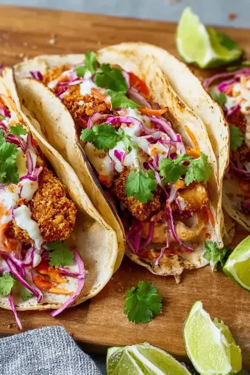 Crunchy Fried Fish Tacos Recipe