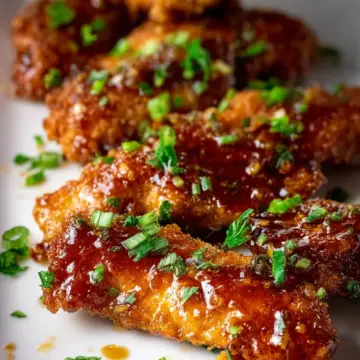 Sticky Honey Garlic Chicken Tenders
