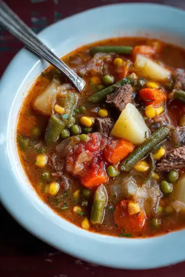 My Mom’s Old-Fashioned Vegetable Beef Soup