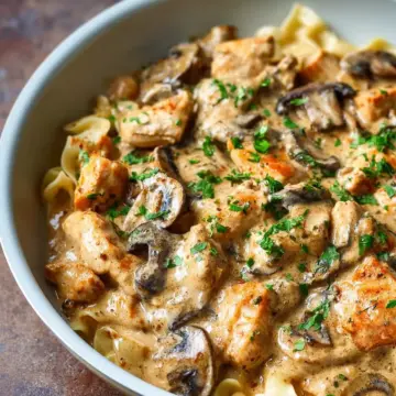 Creamy Chicken Stroganoff