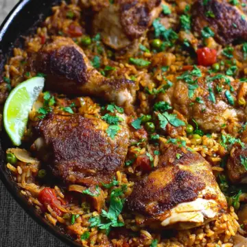Simple One Pan Spanish Chicken and Rice