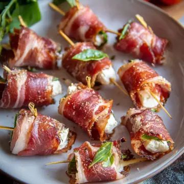 Prosciutto Wrapped Mozzarella Bites