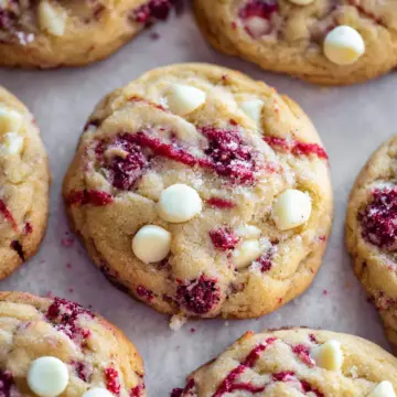 White Chocolate Raspberry Cookies