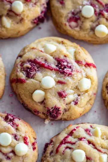 White Chocolate Raspberry Cookies
