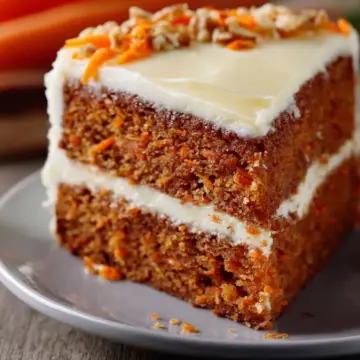 Authentique carrot cake américain