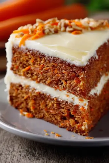 Authentique carrot cake américain