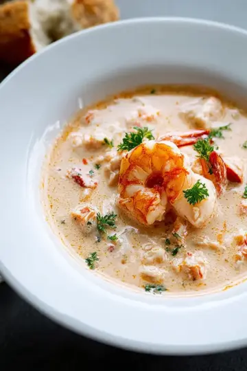 Creamy Shrimp and Crab Bisque
