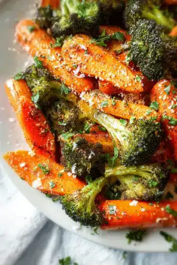 Roasted Broccoli and Carrots