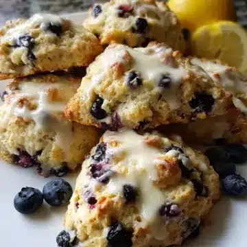 Lemon Drop Blueberry Scones