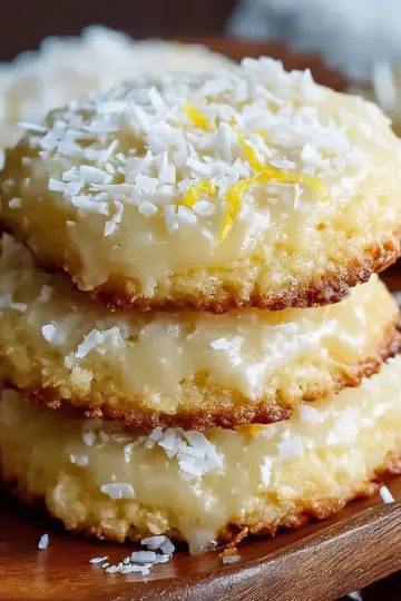 Zesty Lemon Coconut Cheesecake Cookies Recipe