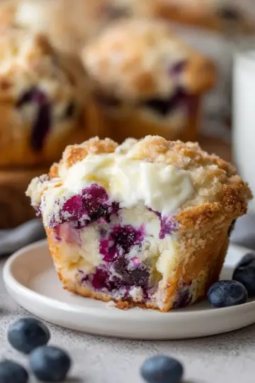 Blueberry Cream Cheese Muffins