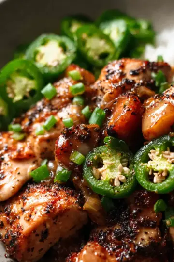 Jalapeno Peach Chicken
