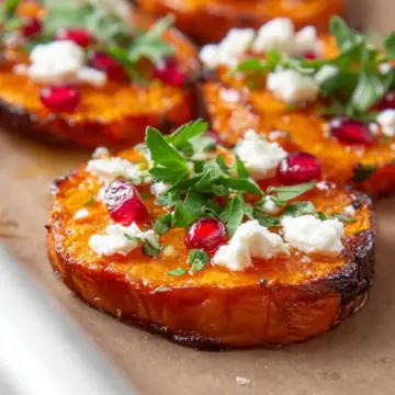 Sweet Potato Bites With Honey and Feta
