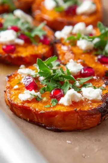 Sweet Potato Bites With Honey and Feta