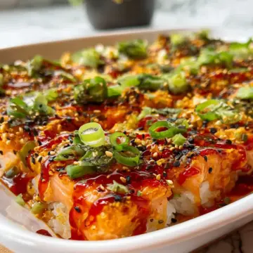 How to Make Salmon Sushi Bake
