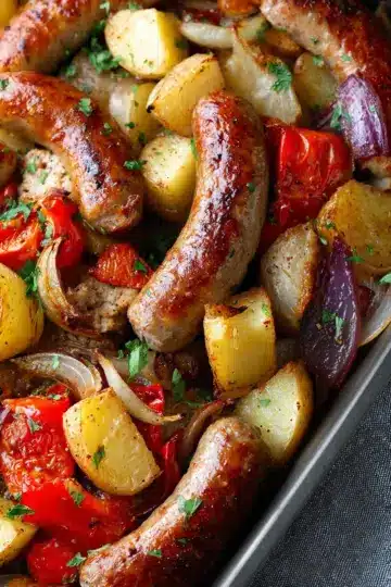 Easy Oven-Roasted Sausage and Potatoes Recipe
