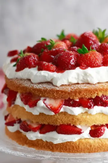 Strawberry Shortcake Cake