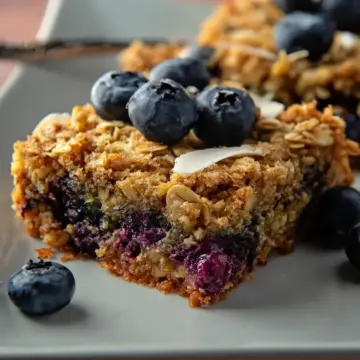 Blueberry Oatmeal Breakfast Bars