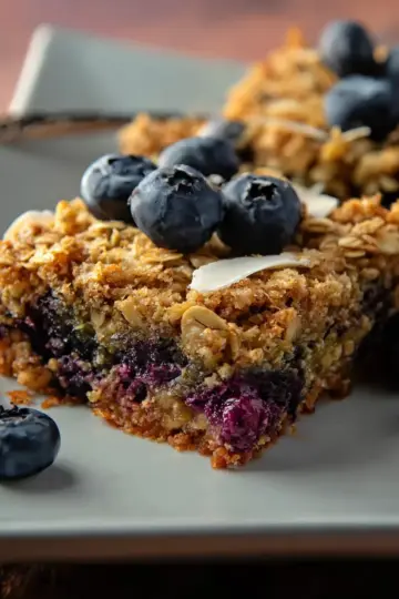 Blueberry Oatmeal Breakfast Bars