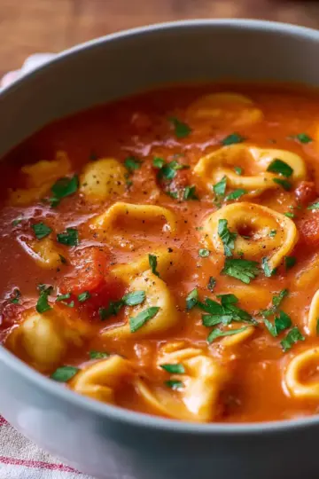 Tomato Tortellini Soup