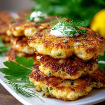 Simple Cauliflower Fritters