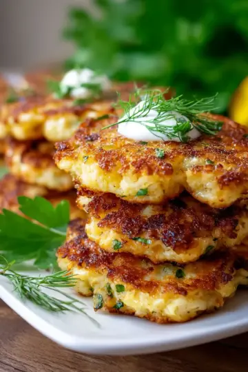 Simple Cauliflower Fritters