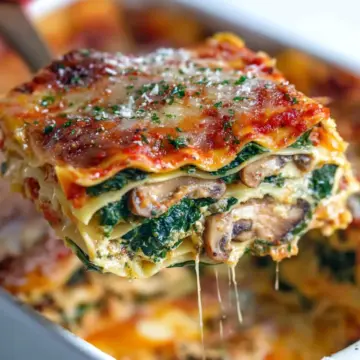 Spinach Mushroom Lasagna