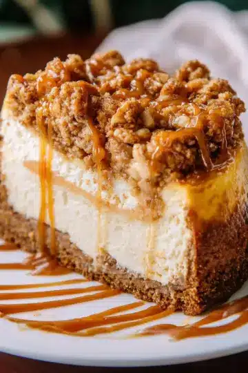 Apple Crisp Cheesecake